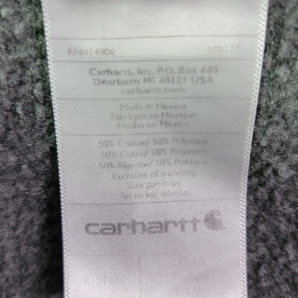 Carhartt Original Fit Crewneck Sweatshirt Men XL Tall Charcoal Gray Workwear - Picture 9 of 9